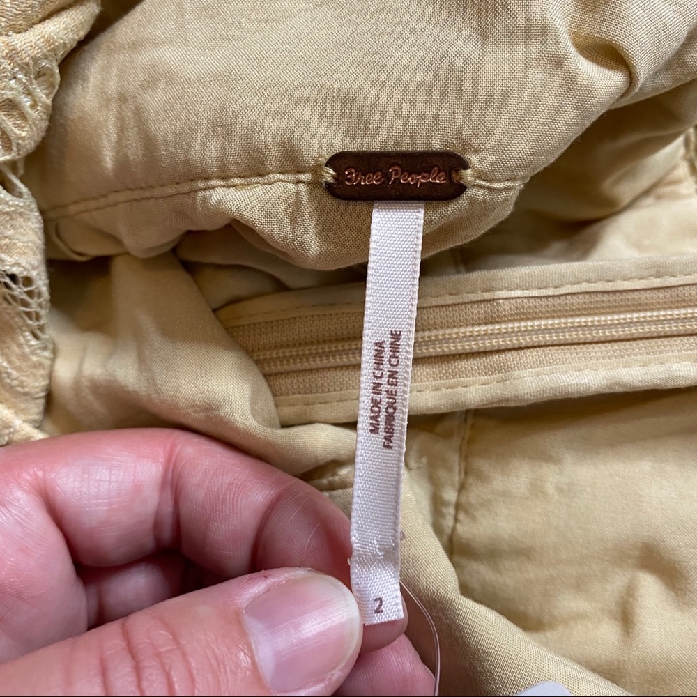 π₯SOLDπ₯ Free People One Million Lovers Mini Dress Cream 2 - Picture 13 of 16